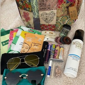 Beauty Bundle - Face masks, Sunglasses, Makeup Bag, Hair Accessories, and More!